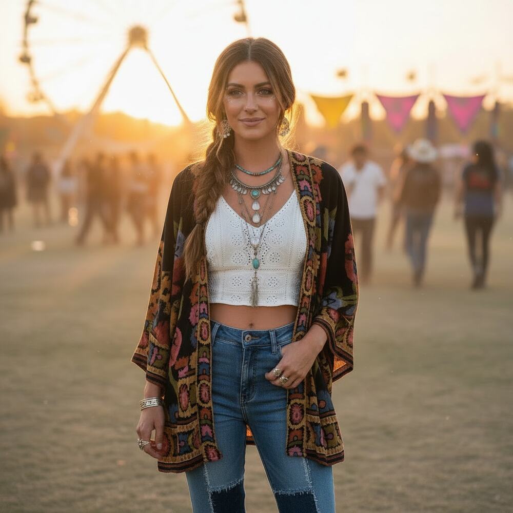 Farm Rio Floral  Kimono — One Size